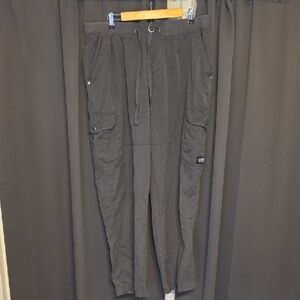 CSG Champs Sports Gear Men's Gray Cargo Pants Rip Stop Drawstring‎ Pockets 38x31